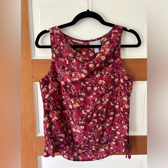 Old Navy Tops - Vintage 100% Silk Sleeveless Floral Blouse - Women’s Small Old Navy collection